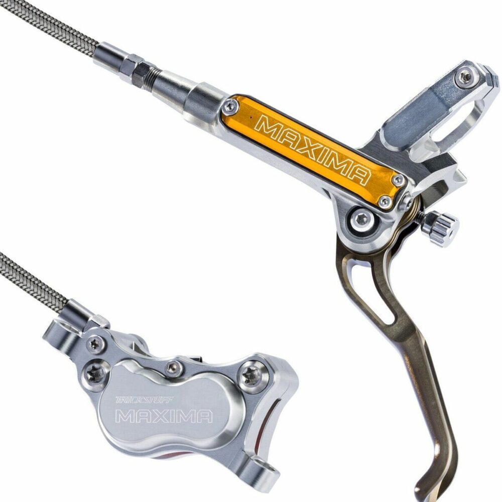 Bremsenset Maxima Postmount Stahlflex Raw 5mm